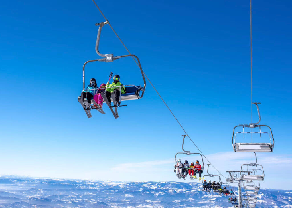 Chairlift up to the summit